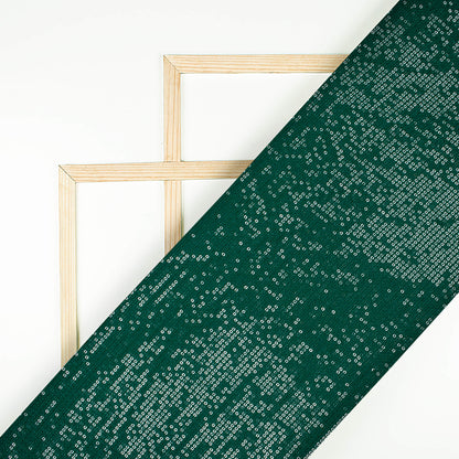 Sacramento Green All Over Premium Water Sequins Georgette Fabric