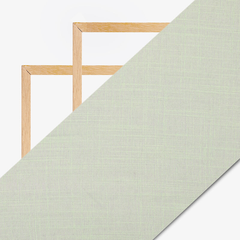Light Pistachio Green And Light Pink Weaved Dual Tone Plain Rayon Slub Fabric - Fabcurate