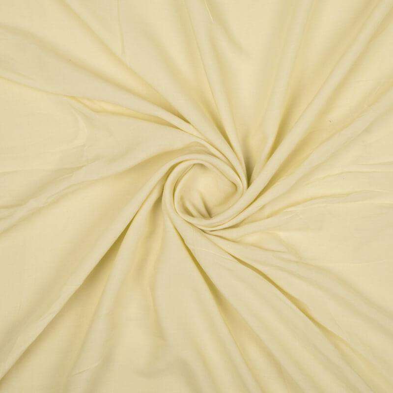 Cream Plain Modal Rayon Fabric - Fabcurate