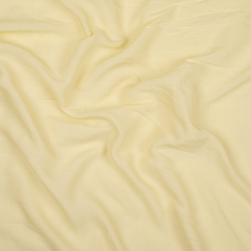 Cream Plain Modal Rayon Fabric - Fabcurate