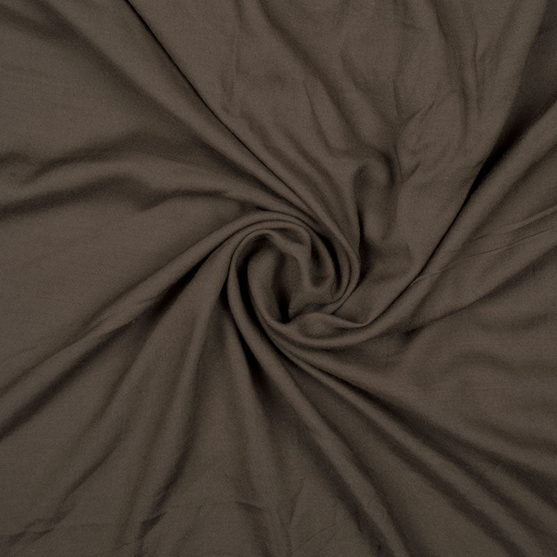 Iron Ore Gray Plain Modal Rayon Fabric - Fabcurate