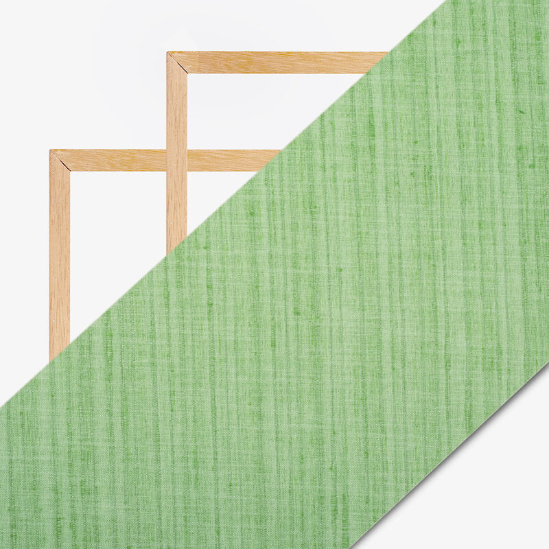 Light Green Plain Textured Blend Viscose Fabric - Fabcurate