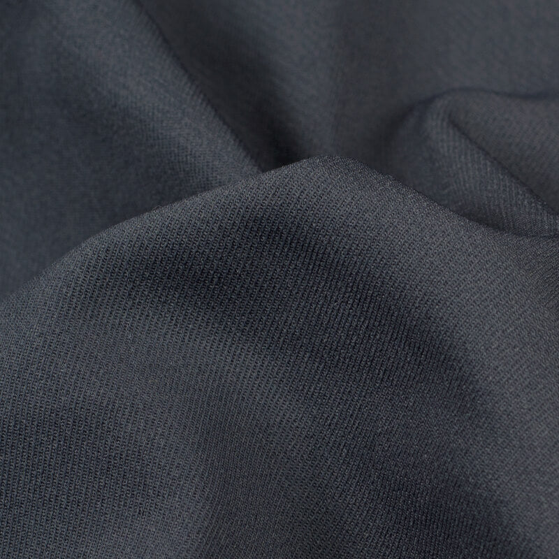 Charcoal Grey Plain Soft Twill Fabric (Width 56 Inches) - Fabcurate