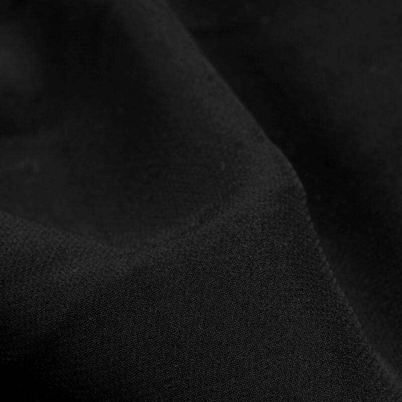 Black Plain Soft Twill Fabric (Width 56 Inches) - Fabcurate