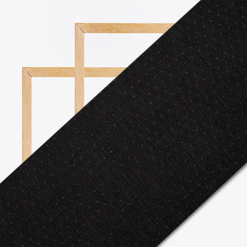 Black Plain Dobby Rayon Slub Fabric (Width 56 Inches) - Fabcurate