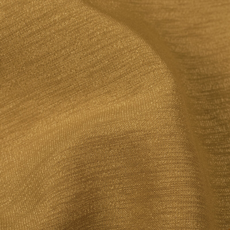 Golden Brown Moss Crepe Plain Fabric (Width 58 Inches) - Fabcurate