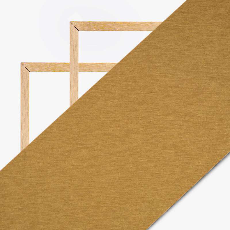 Golden Brown Moss Crepe Plain Fabric (Width 58 Inches) - Fabcurate