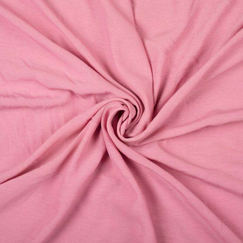 Baby Pink Moss Crepe Plain Fabric (Width 58 Inches) - Fabcurate