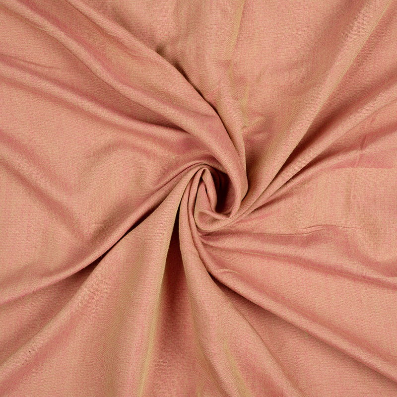 Beige And Fuchsia Pink Dual Tone Plain Rayon Fabric (Width 58 Inches) - Fabcurate