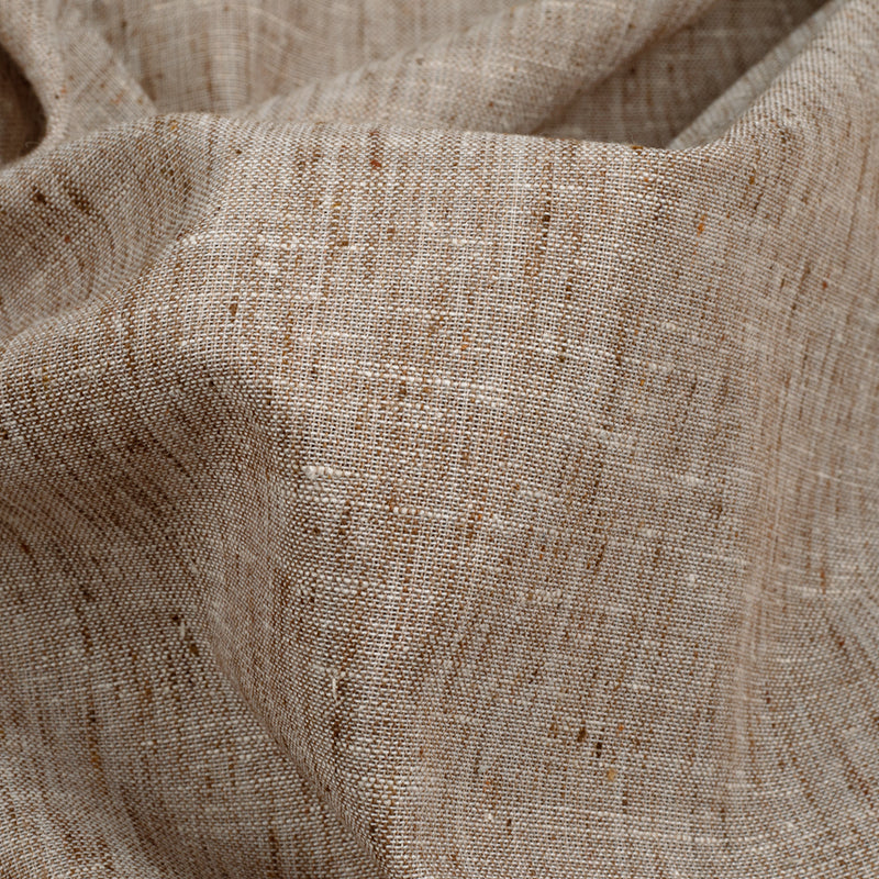 Alabaster Cream Plain Cotton By linen Fabric (Width 58 Inches) - Fabcurate