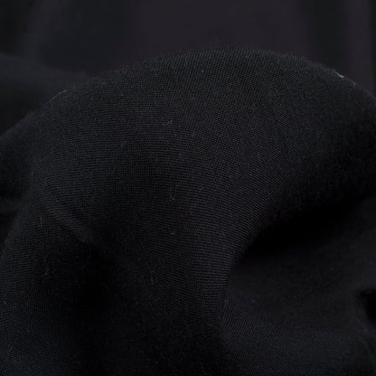 Black Plain Pure Muslin Fabric - Fabcurate