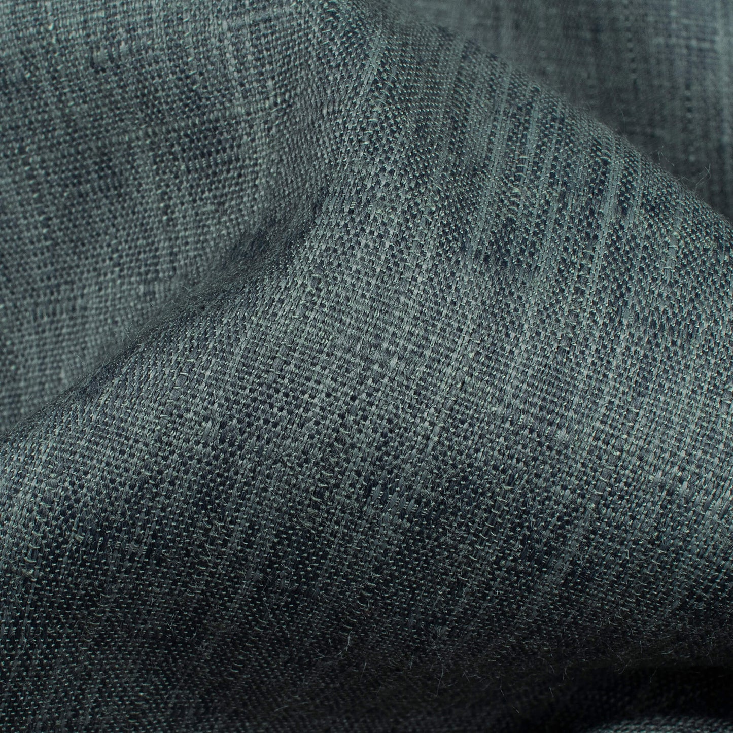 Metal Grey Plain Textured Rayon Slub Fabric (Width 58 Inches)