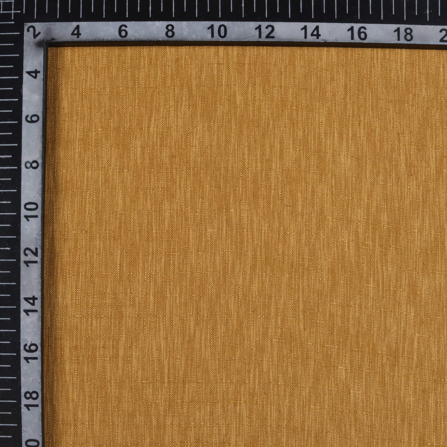 Ochre Yellow Plain Textured Rayon Slub Fabric (Width 58 Inches)