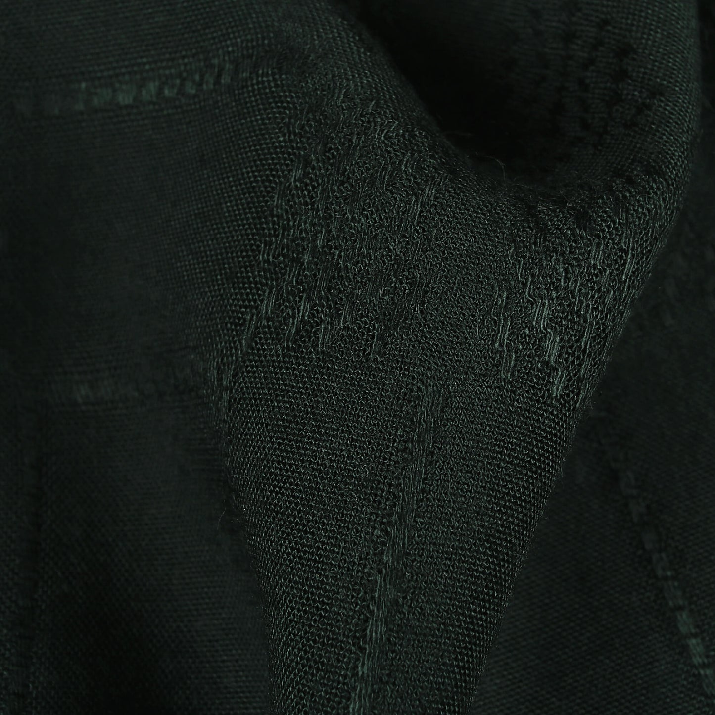 Sacramento Green Checks Pattern Dobby Viscose Rayon Fabric (Width 58 Inches)
