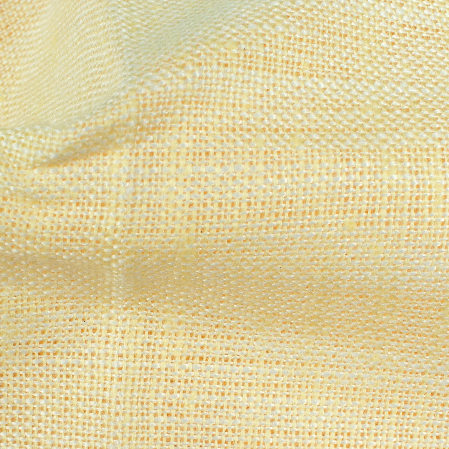 Pastle Yellow Plain Yarn Dyed Chambray Premium Shirting Fabric (Width 58 Inches)