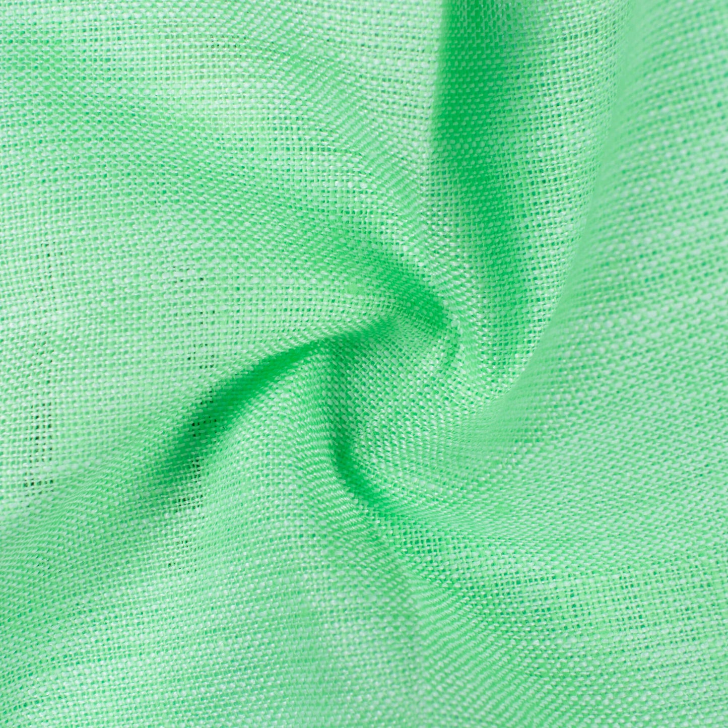 Mint Green Plain Yarn Dyed Chambray Premium Shirting Fabric (Width 58 Inches)