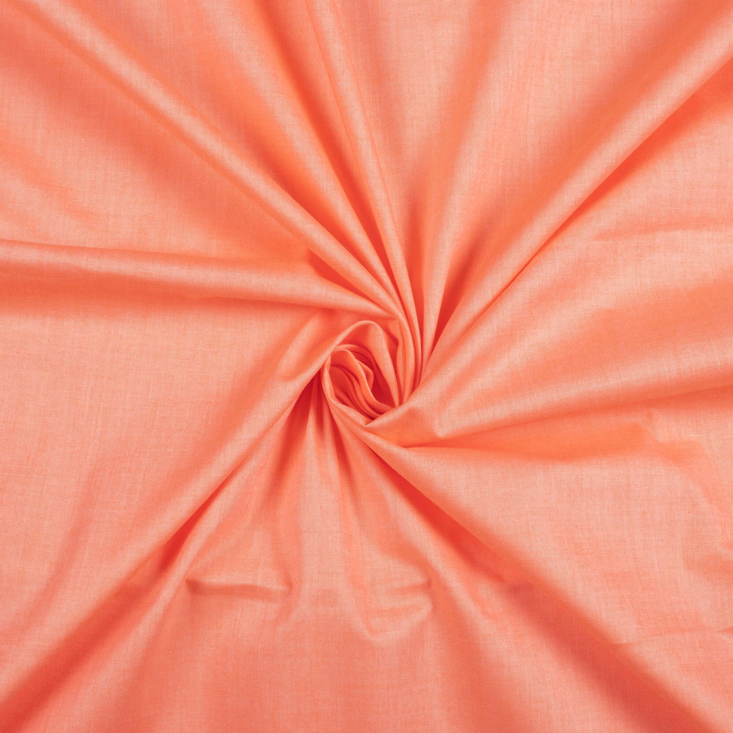 Salmon Orange Plain Egyptian Cotton Exclusive Shirting Fabric (Width 36 Inches)