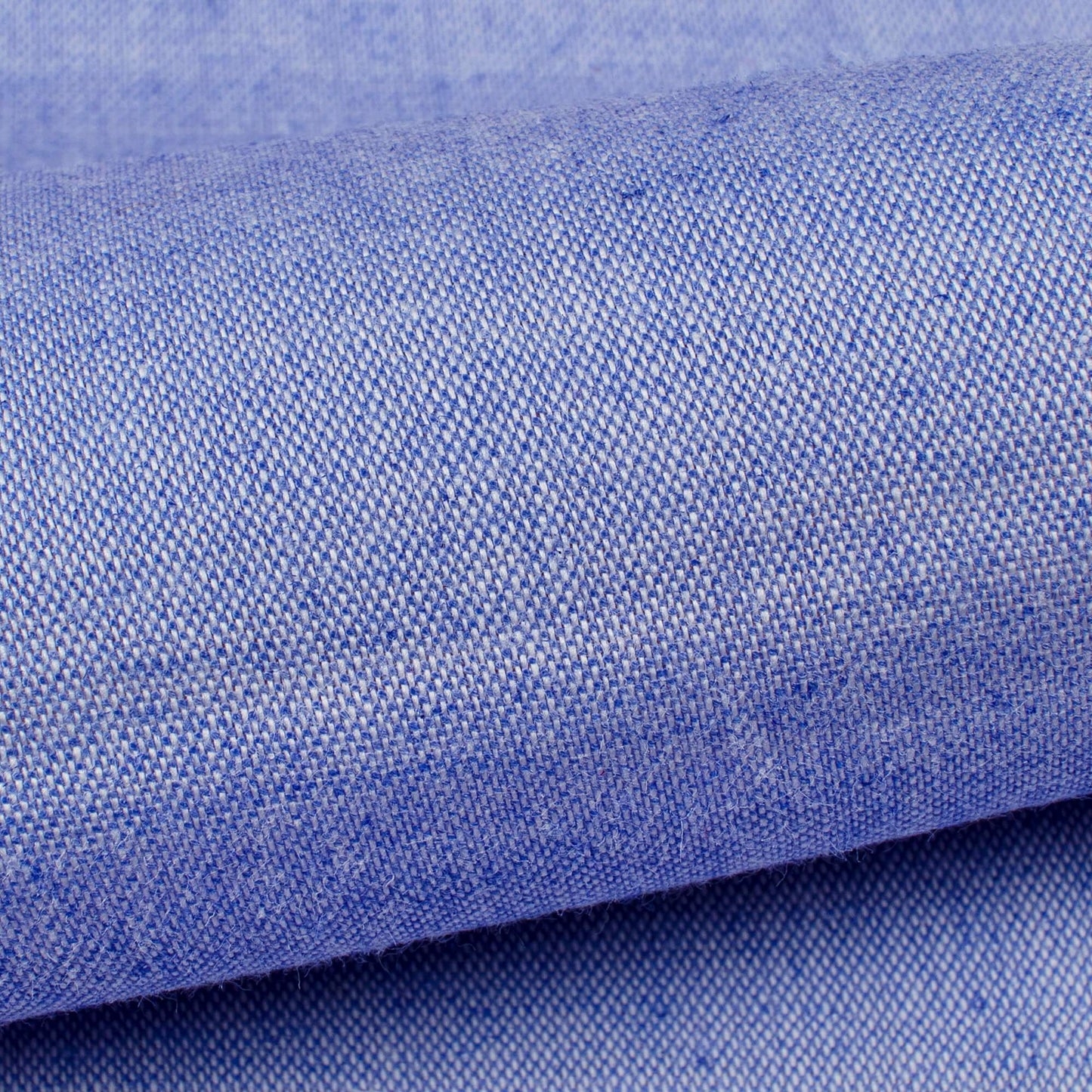 (Cut Piece 0.5 Mtr) Space Blue Plain Egyptian Cotton Exclusive Shirting Fabric (Width 36 Inches)