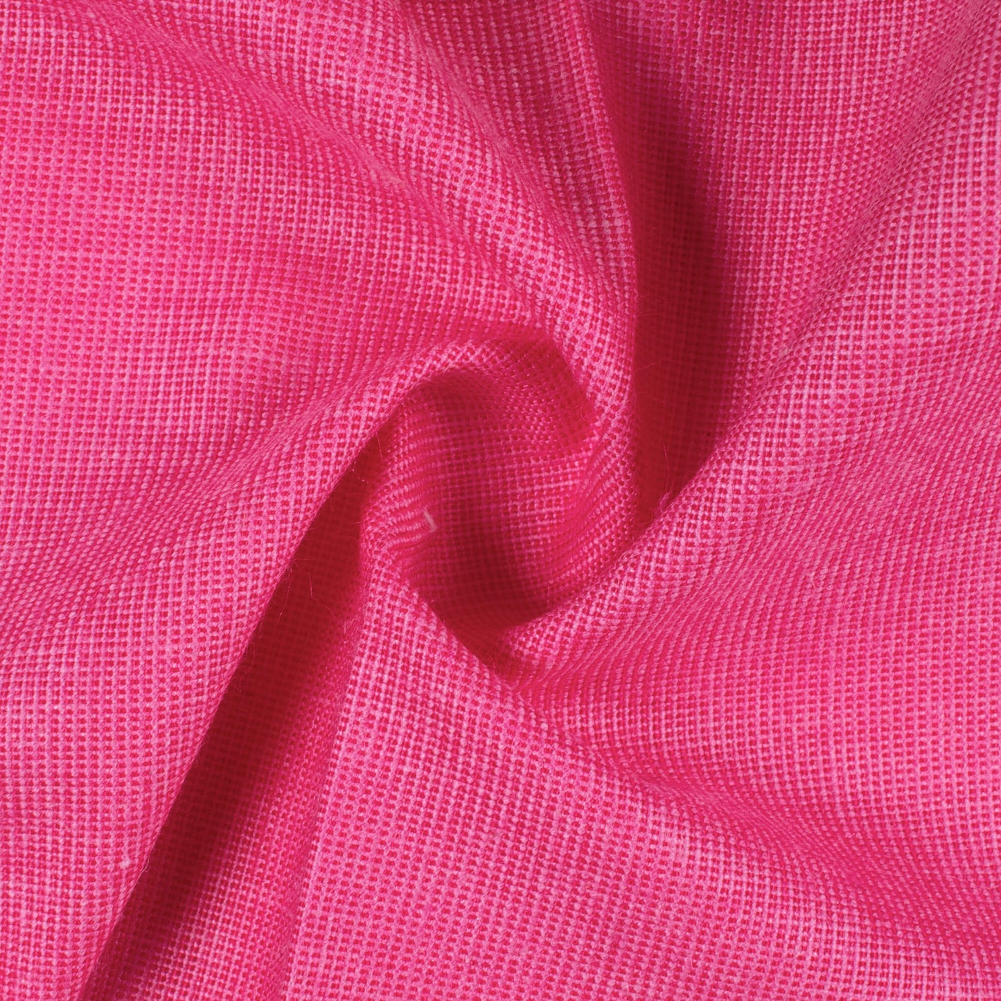 Cerise Pink Plain Yarn Dyed Filafil Premium Shirting Fabric (Width 58 Inches)