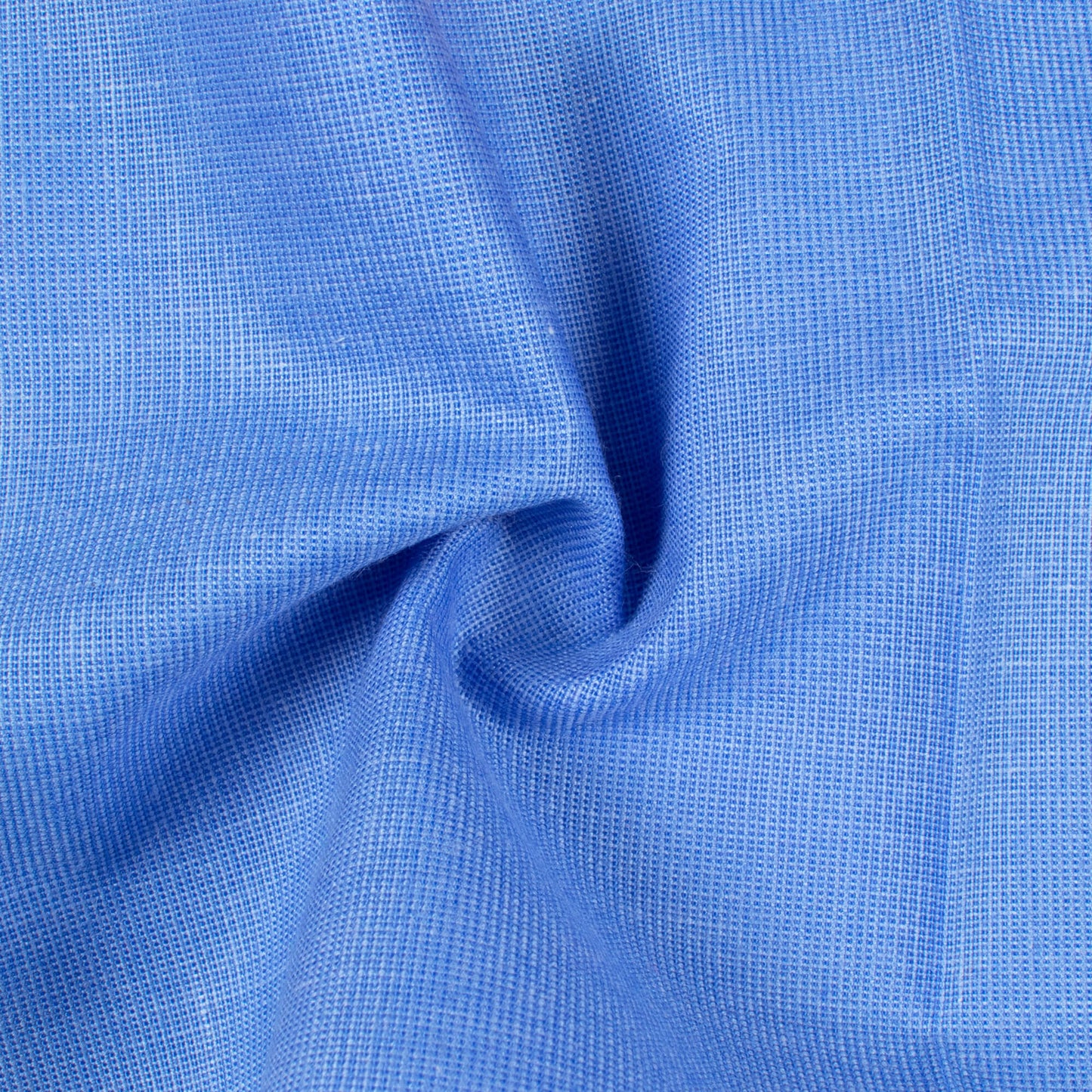 Yale Blue Plain Yarn Dyed Filafil Premium Shirting Fabric (Width 58 Inches)