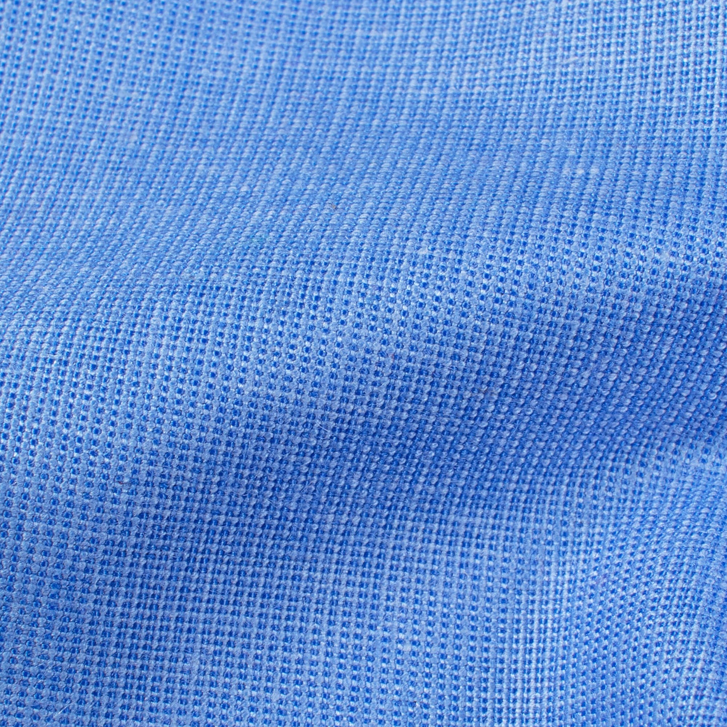 Yale Blue Plain Yarn Dyed Filafil Premium Shirting Fabric (Width 58 Inches)