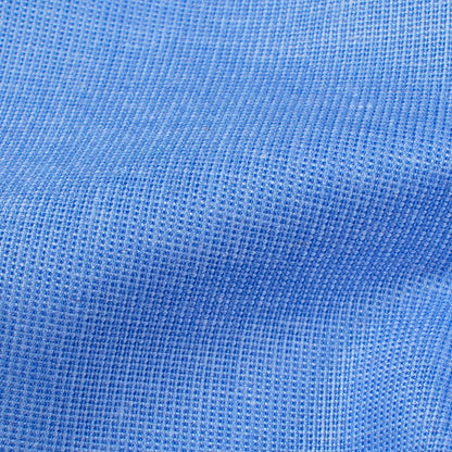 Yale Blue Plain Yarn Dyed Filafil Premium Shirting Fabric (Width 58 Inches)