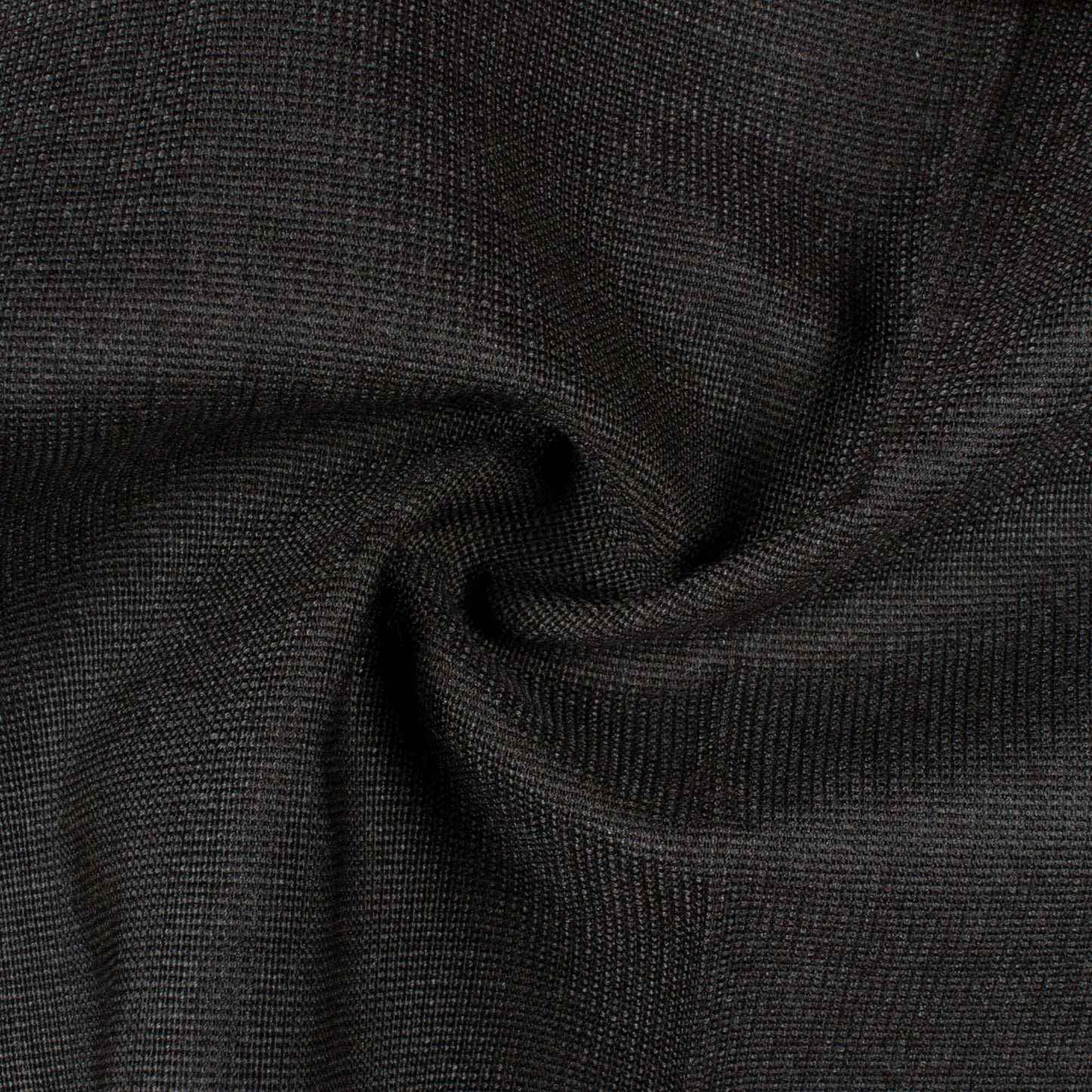 Black Plain Yarn Dyed Filafil Premium Shirting Fabric (Width 58 Inches)