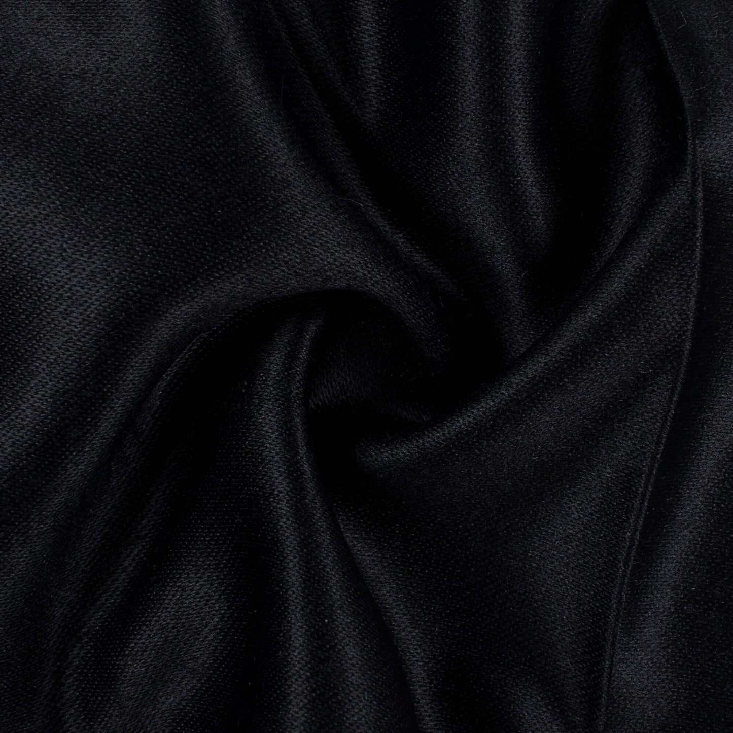 (Cut Piece 0.8 Mtr) Black Plain Dense Crepe Satin Exclusive Shirting Fabric (Width 36 Inches)