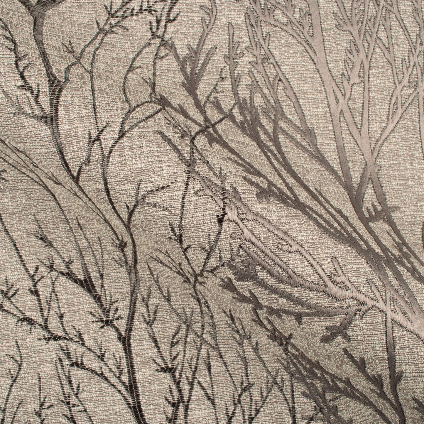 Rhino Grey Abstarct Pattern Jacquard Premium Curtain Fabric (Width 48 Inches)