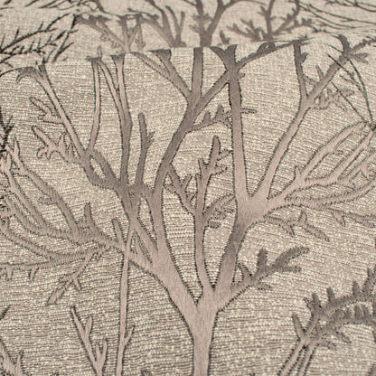 Rhino Grey Abstarct Pattern Jacquard Premium Curtain Fabric (Width 48 Inches)