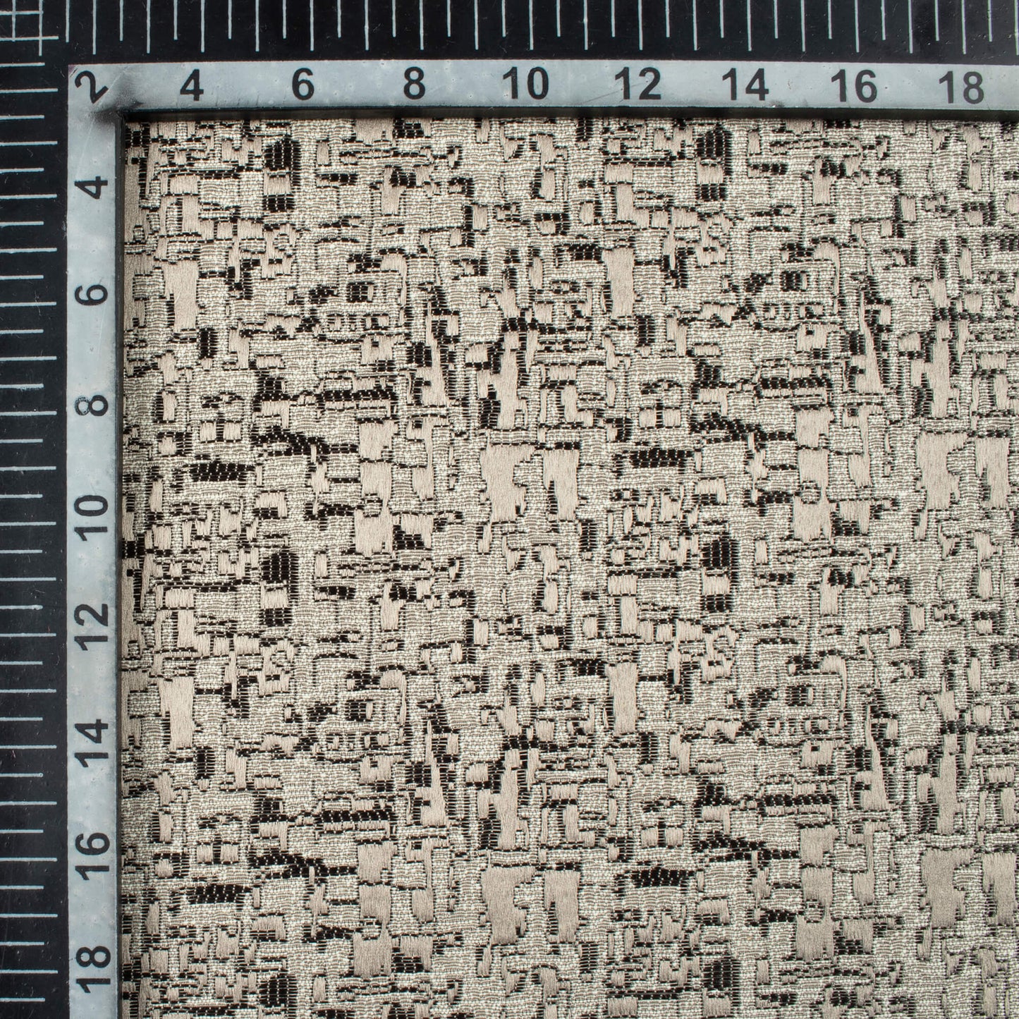 Rhino Grey Self Textured Jacquard Premium Curtain Fabric (Width 48