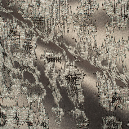 Rhino Grey Self Textured Jacquard Premium Curtain Fabric (Width 48 Inches)