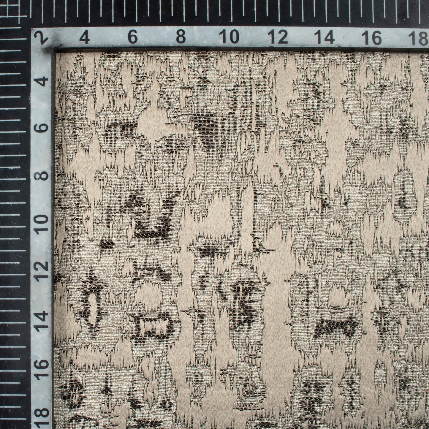 Rhino Grey Self Textured Jacquard Premium Curtain Fabric (Width 48 Inches)