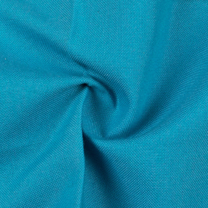 Sky Blue Plain Poly Poplin Premium Shirting Fabric (Width 58 Inches)