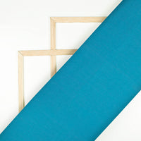 Sky Blue Plain Poly Poplin Premium Shirting Fabric (Width 58 Inches)
