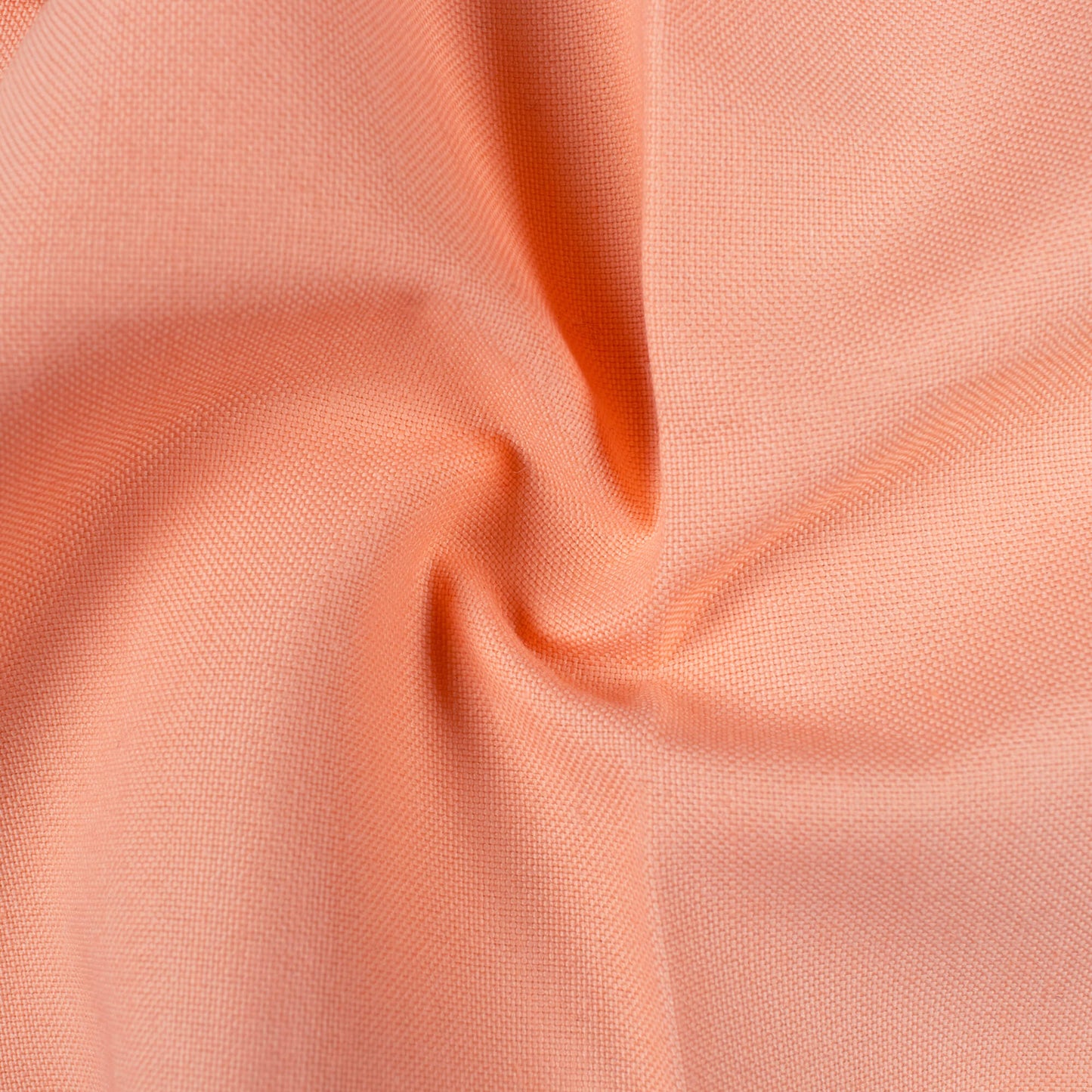 Salmon Orange Plain Poly Poplin Premium Shirting Fabric (Width 58 Inches)