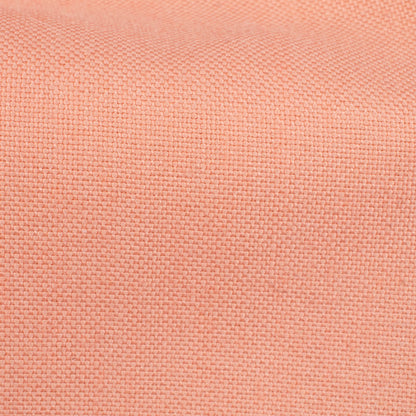 Salmon Orange Plain Poly Poplin Premium Shirting Fabric (Width 58 Inches)