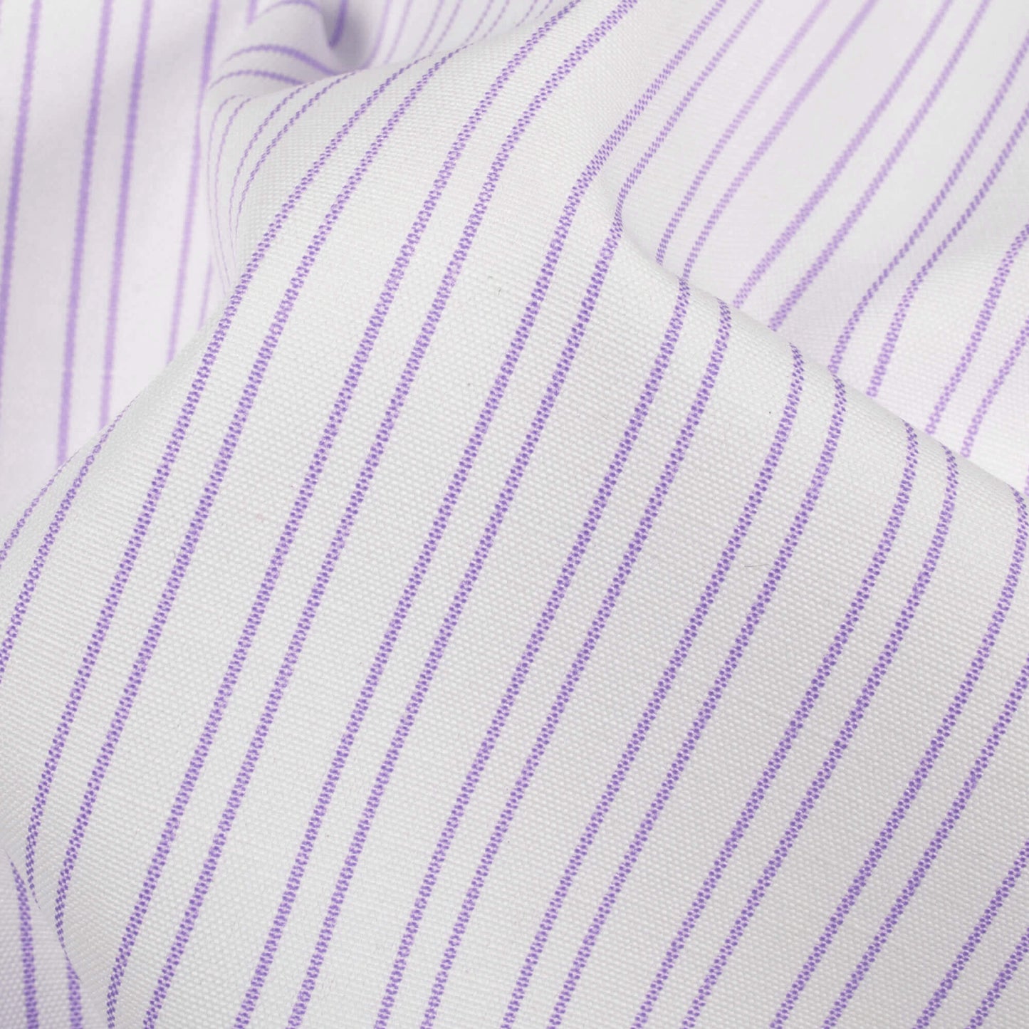 Iris Purple And White Stripes Pattern Yarn Dyed Exclusive Shirting Fabric (Width 58 Inches)