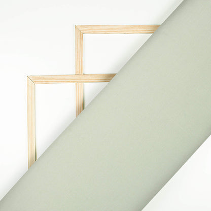 Pistachio Green Plain Poly Spun Exclusive Shirting Fabric (Width 36 Inches)
