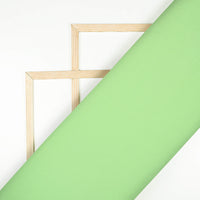 Pastel Green Plain Poly Spun Exclusive Shirting Fabric (Width 36 Inches)