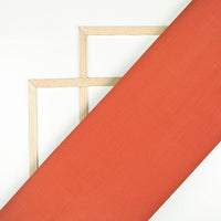 Brick Red Plain Poly Spun Exclusive Shirting Fabric (Width 36 Inches)