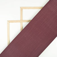 Burgundy Purple Plain Poly Spun Exclusive Shirting Fabric (Width 36 Inches)