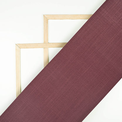 Burgundy Purple Plain Poly Spun Exclusive Shirting Fabric (Width 36 Inches)
