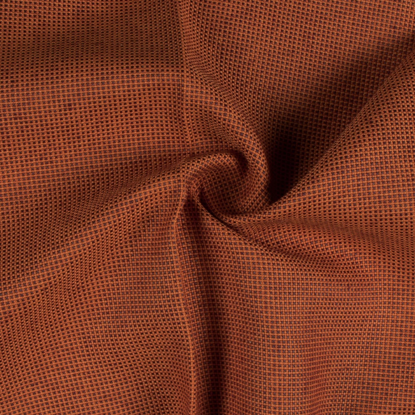 Ginger Orange Plain Woven Chambray Premium Shirting Fabric (Width 58 Inches)