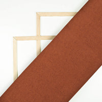 Ginger Orange Plain Woven Chambray Premium Shirting Fabric (Width 58 Inches)