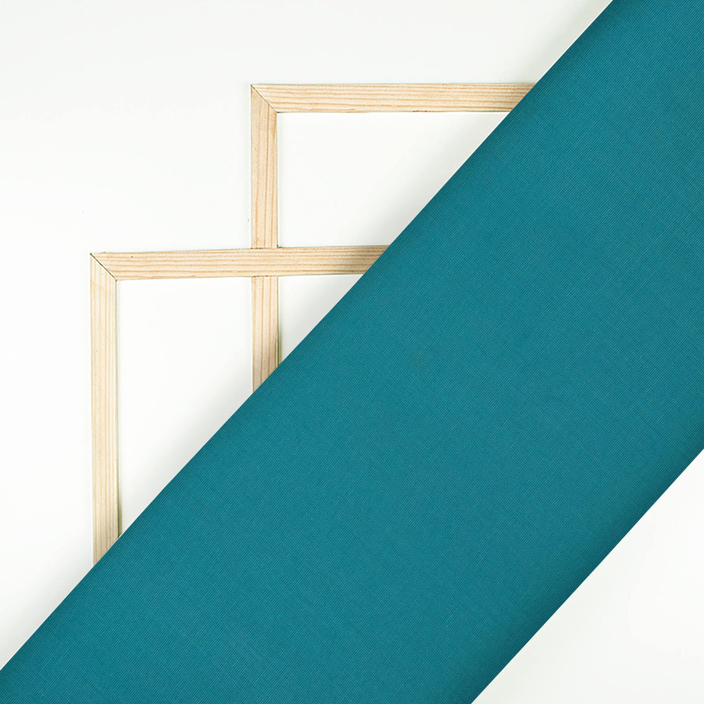 Peacock Blue Plain Yarn Dyed Filafil Premium Shirting Fabric (Width 58 Inches)