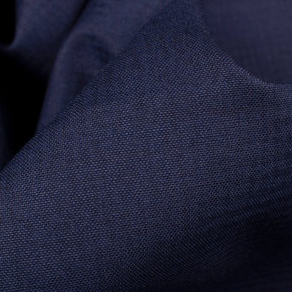 Prussian Blue Plain Luxury Suiting Fabric (Width 58 Inches)