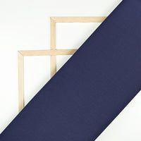 Prussian Blue Plain Luxury Suiting Fabric (Width 58 Inches)
