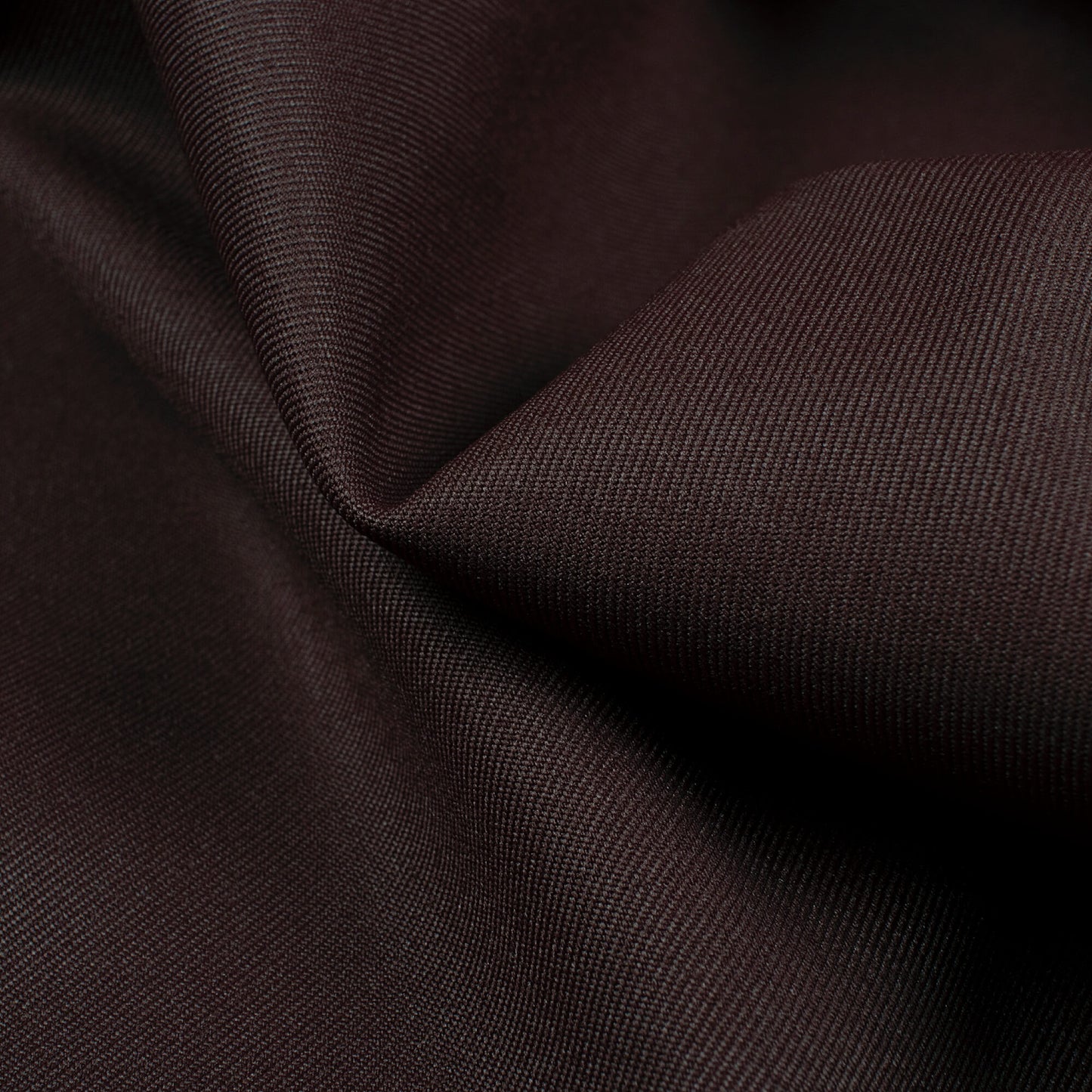 Dark Brown Plain Luxury Suiting Fabric (Width 58 Inches)