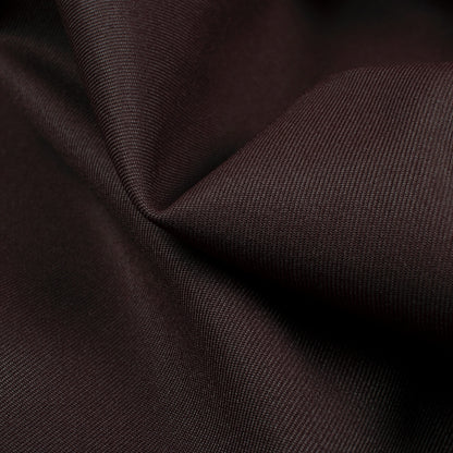 Dark Brown Plain Luxury Suiting Fabric (Width 58 Inches)